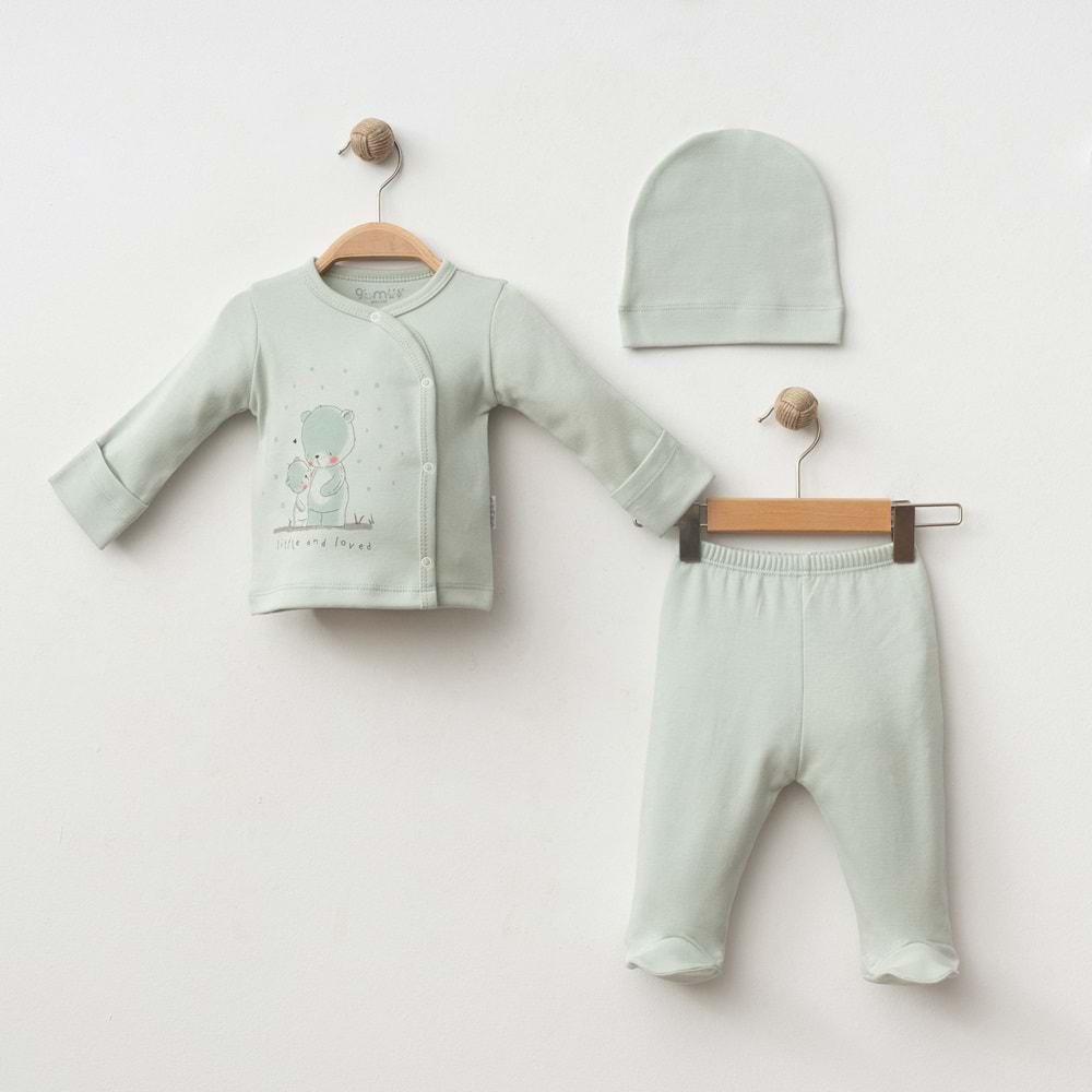 LİTTLE AND LOVED 3 LÜ SET % 100 PAMUK