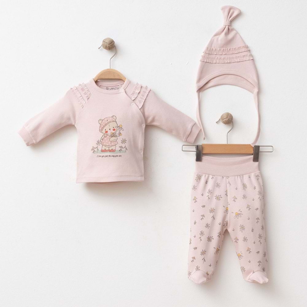 PAPATYALI FIRFIRLI 3 LÜ SET % 100 PAMUK