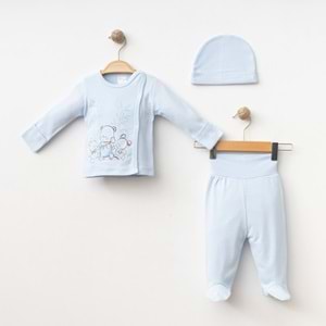 MİNİK PUAN DESENLİ 3 LÜ SET % 100 PAMUK