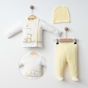 KÜÇÜK ŞEHİR DESENLİ 3 LÜ SET % 100 PAMUK