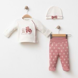 KALPLİ KEDİ AİLESİ 3 LÜ SET % 100 PAMUK