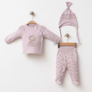 PAPATYALI FIRFIRLI 3 LÜ SET % 100 PAMUK