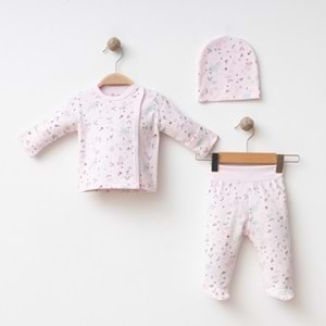 BULUT DESENLİ 3 LÜ SET % 100 PAMUK