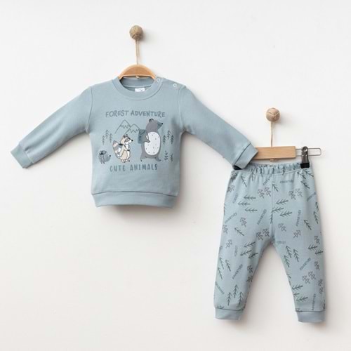 ORMAN MACERASI TEMALI 2 Lİ TAKIM % 100 PAMUK