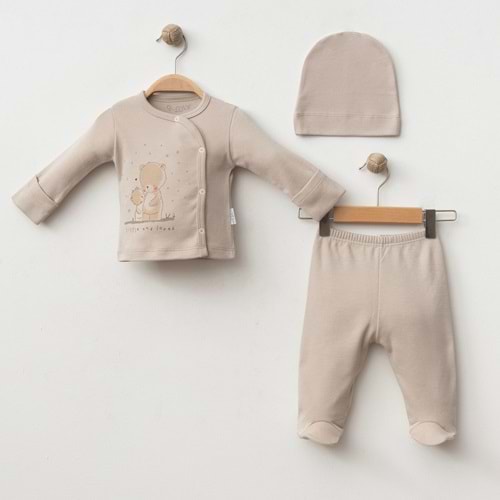 LİTTLE AND LOVED 3 LÜ SET % 100 PAMUK